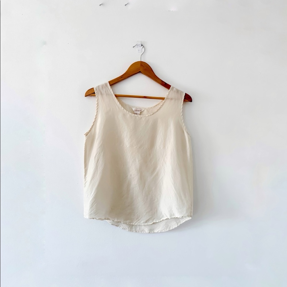 Lightweight vintage cami. 100% silk in cream